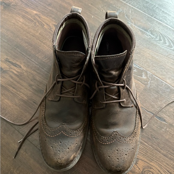 Timberland Brown Leather Oxfords with Moc-Toe Design main image 6